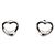 Orecchini a lobo a forma di cuore in argento 925 Tiffany & Co.