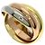 Anello Trinity MM #53 in oro 18K di Cartier