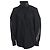 Camicia Fendi con collo alto e inserti in mesh in cotone nero