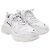 Baskets Balenciaga Triple S All Over Logo en polyuréthane blanc Écru - vue 3