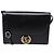 Borsa a tracolla Gucci Medium GG in pelle nera Nero