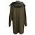 Berluti Button-Down Panelled Hooded Coat in Olive Wool Green Olive green - view 3