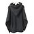Autre Marque ATON GARMENT DYE URAKE Hoodie Schwarz - Ansicht 2
