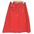 Falda de cuero GONNA Moncler Roja