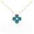 Van Cleef & Arpels Vintage Alhambra 750 Yellow Gold Diamond Necklace Golden  - view 1