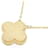 Van Cleef & Arpels Vintage Alhambra 750 Yellow Gold Diamond Necklace Golden  - view 4