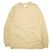 Autre Marque Camiseta oversize de manga larga con bolsillo de algodón Beige