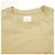 Autre Marque Camiseta oversize de manga larga con bolsillo de algodón Beige - vista 4