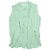 Autre Marque Camicetta in cotone BEAMS BOY con collo alto e lavorazione cutwork sul davanti Verde
