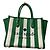 Borsa Tote 2way Ella Even Stripe Jacquard kate spade Bianco Verde Blu navy