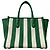 Borsa Tote 2way Ella Even Stripe Jacquard kate spade Bianco Verde Blu navy - vista 2
