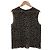 Camicetta senza maniche in chiffon stampato Theory CONTINUOUS SHELL Marrone