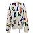 Louis Vuitton NBA Letter Crewneck Strickpullover Weiß Blau Grün Orange - Ansicht 2