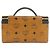Borsa a mano MCM Logo marrone PVC - vista 2