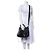 Balenciaga Motocross Classic Velo Borsa a Mano Nera Nero - vista 15