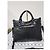 Balenciaga Motocross Classic Velo Borsa a Mano Nera Nero - vista 3