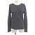 Top in maglia Chanel Nero Bianco