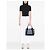 Borsa Balenciaga Cabas S in tela a righe - Blu Navy Nero Bianco - vista 11