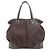 Borsa Tote in Nylon Marrone Scuro Gucci