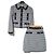 Gucci Gingham-Karo-Set Schwarz Weiß