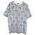 Camiseta de algodón con estampado floral y cuadros Kenzo Negro Blanco