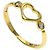 Elsa Peretti Tiffany & Co. 18K Gelbgold Open Heart Ring mit Diamanten