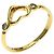 Elsa Peretti Tiffany & Co. 18K Gelbgold Open Heart Ring mit Diamanten - Ansicht 2