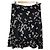 Autre Marque Falda de volantes con estampado de cinta Ingeborg Negro