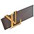 Cintura in pelle Louis Vuitton Utah Ceinture Initials M6902 da uomo Marrone scuro - vista 3