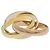 Anello Cartier Trinity in oro tricolore D'oro - vista 4