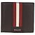 Cartera bi-fold a rayas Bally Blanco Roja Marrón oscuro