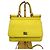 Dolce & Gabbana Small Miss Sicily Dauphine Borsa Gialla Giallo