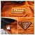 Prada Tessuto Gaufre Clutch in Nylon Arancione - vista 2