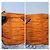 Prada Tessuto Gaufre Clutch in Nylon Arancione - vista 8