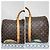 Louis Vuitton Keepall Bandoulière 50 Monogram Patches Marrone Beige - vista 4