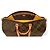 Louis Vuitton Keepall Bandouliere 50 Tela Monogram Perforata Marrone Monogramma - vista 2