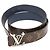 Louis Vuitton Reversible Monogram Belt Brown Blue