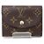 Cartera de tres pliegues Helene Louis Vuitton Castaño