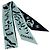 Foulard a nastro in seta Chanel Bandeau Nero Verde