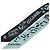 Foulard a nastro in seta Chanel Bandeau Nero Verde - vista 4