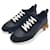 Hermès Bouncing Sneaker in pelle di vitello e scamosciato Nero Arancione