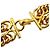 Collana Choker Chanel Vintage Gold D'oro - vista 8