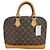 Borsa Louis Vuitton Alma in tela Monogram MM Marrone