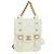 CHANEL Matelasse Chain Shoulder Bag Leather 2way White Gold CC Auth 179581SAM Bianco D'oro - vista 13