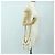 CHANEL Matelasse Chain Shoulder Bag Leather 2way White Gold CC Auth 179581SAM Bianco D'oro - vista 27