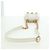 CHANEL Matelasse Chain Shoulder Bag Leather 2way White Gold CC Auth 179581SAM Bianco D'oro - vista 7