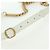 CHANEL Matelasse Chain Shoulder Bag Leather 2way White Gold CC Auth 179581SAM Bianco D'oro - vista 8