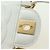 CHANEL Matelasse Chain Shoulder Bag Leather 2way White Gold CC Auth 179581SAM Bianco D'oro - vista 9