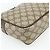Clutch GUCCI GG Supreme in PVC Beige Marrone Oro 89 01 044 Auth am11575 D'oro - vista 11