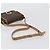 Céline Borsa a tracolla CELINE Macadam Canvas PVC Pelle Marrone Oro Auth mr2468A D'oro - vista 7